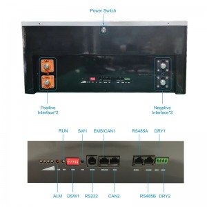 Customized 48V 51.2V 10kWh Powerwall Lifepo4 Wall-mounted Energy Storage Battery Built-in bms Support Parallel