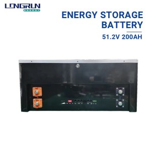 Batteria LiFePO4 51.2V 200Ah 10240Wh Batteria Lithium Ion per u almacenamentu di l'energia solare