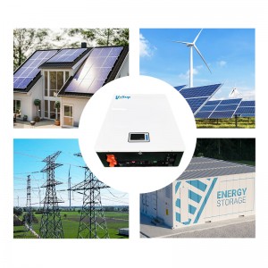 48v 51.2v 100ah 200ah 5kwh 10kwh Wall-mounted Residential Energy Storage Battery RS485/RS232/CAN Communication