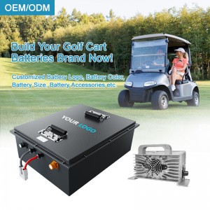 Voltup 48V 105AH Lifepo4 Golf Cart Battery 51.2v 105ah LiFePO4 Battery Pack for Golf Cart Factory Custom