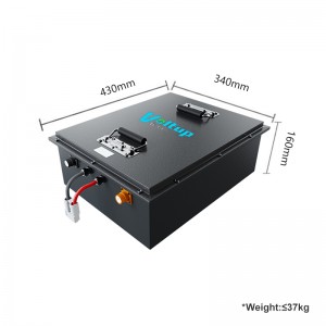 Voltup 48V 105AH Lifepo4 Golf Cart Battery 51.2v 105ah LiFePO4 Battery Pack for Golf Cart Factory Custom